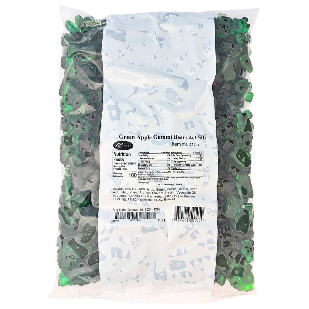 Gummi Bears-Green Apple | Green Candy for Candy Buffets – Candy