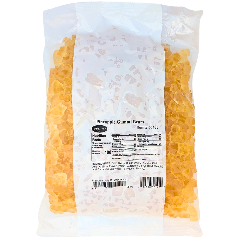 Gummy Bears-Pineapple | Bulk Candies | Candy Buffets – Candy