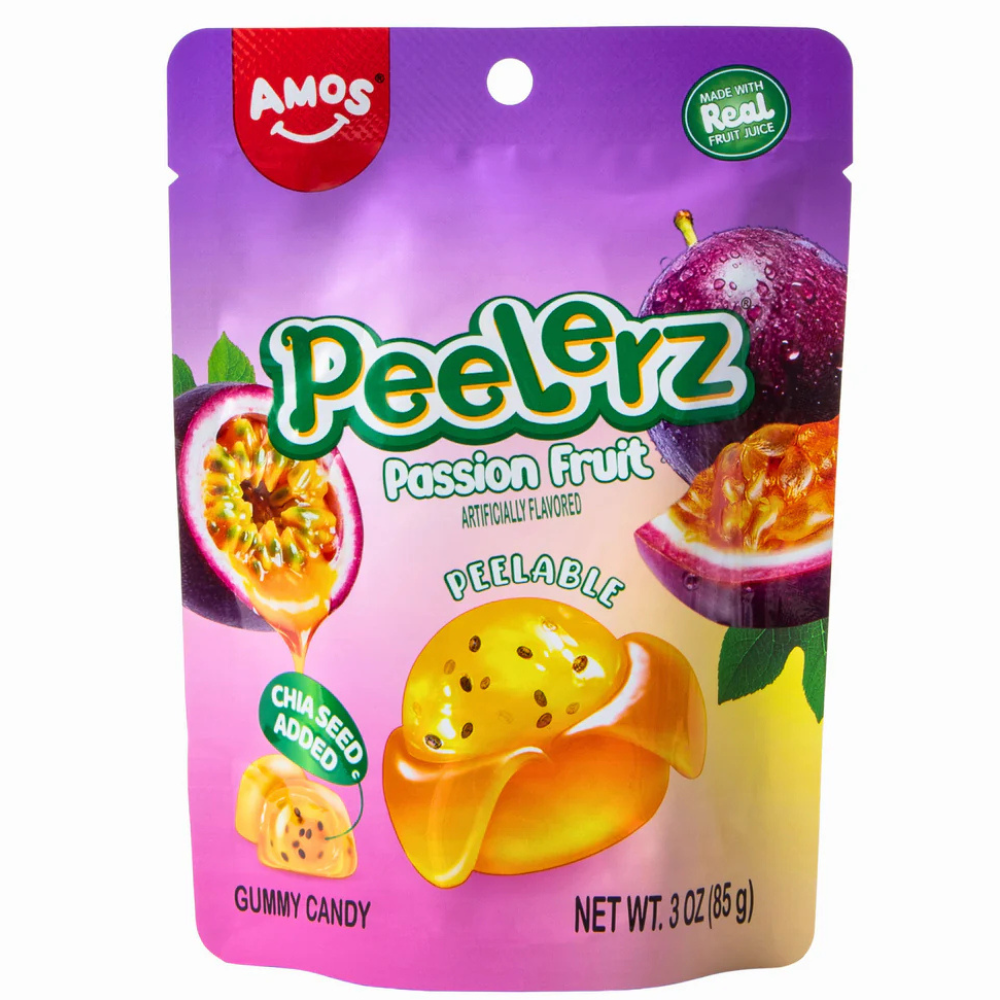 Amos Peelerz Passion Fruit - 6oz | Candy Funhouse – Candy Funhouse CA