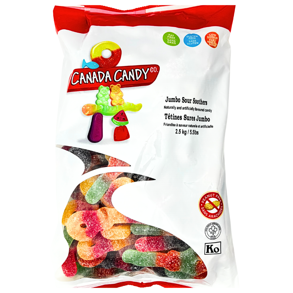 Jumbo Sour Soothers Gummy Candy | Sour Keys – Candy Funhouse CA
