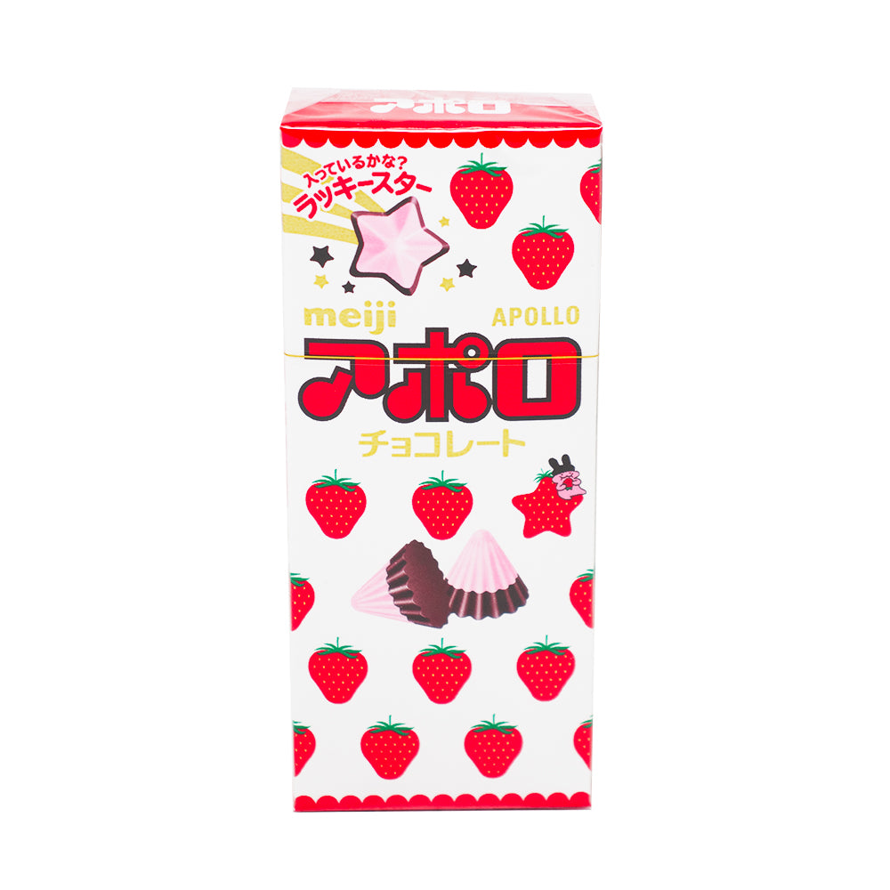 Meiji Apollo Strawberry Chocolate - 46g | Candy Funhouse – Candy