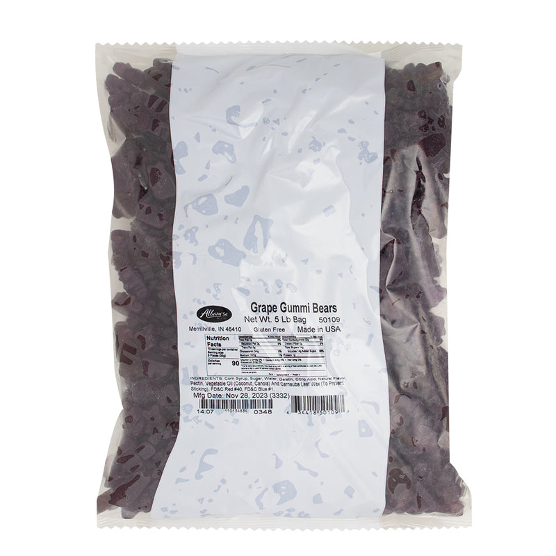 Albanese Gummi Bears-Grape Nutrition Facts Ingredients