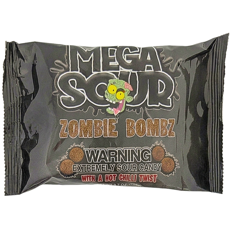 Barnetts Mega Sour Zombie Bombs with a Hot Chili Twist (UK) - 104g