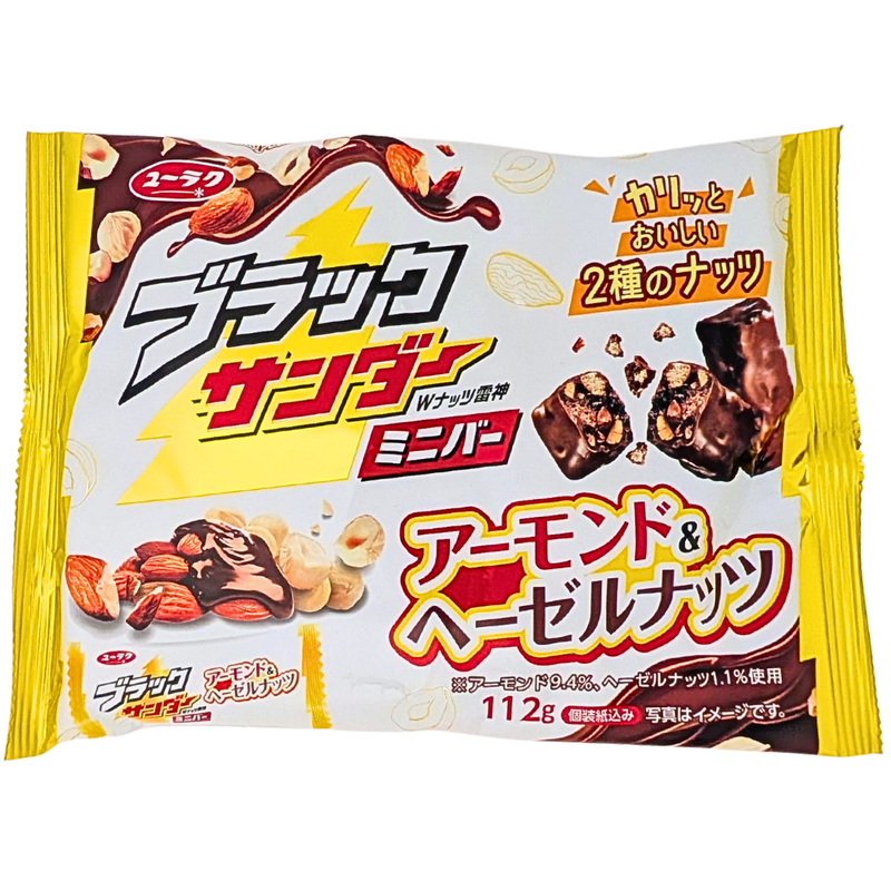 Black Thunder Almond & Hazelnut Mini Chocolate Bars 12ct (Japan) - 139g