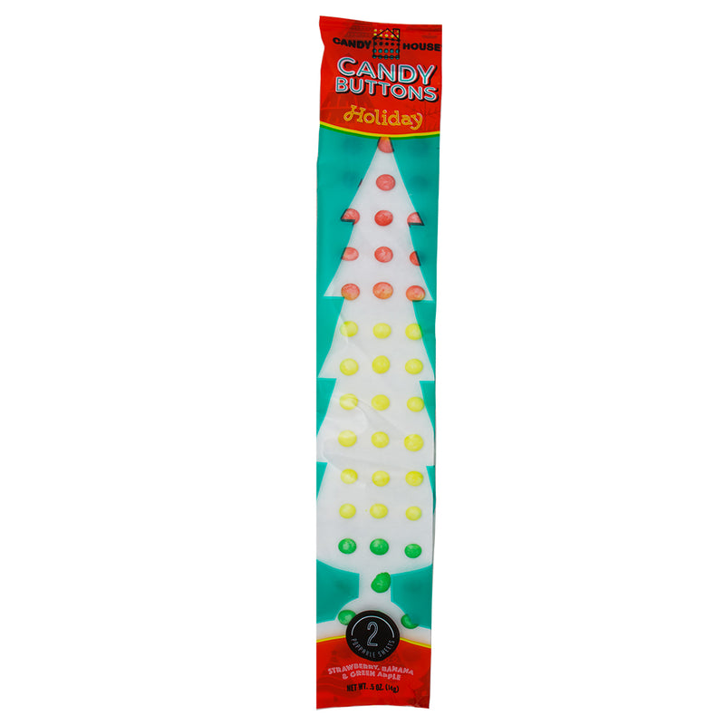 Candy Buttons Christmas - .5oz - Candy Buttons - Christmas Candy Decorations - Festive Holiday Sweets - Edible Candy Ornaments - Colourful Christmas Treats - Nostalgic Candy Delights