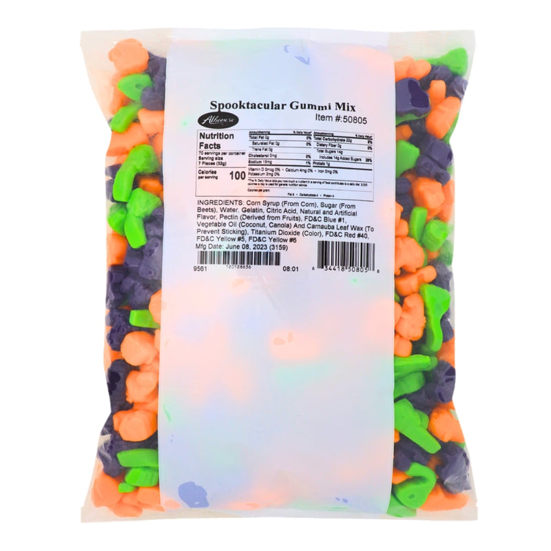 Halloween Albanese Spooktacular Gummi Mix Nutrition Facts Ingredients