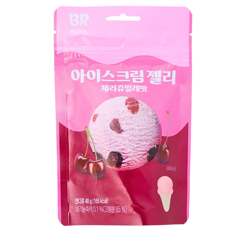 Baskin Robbin Cherry Jelly Candy (Korea) - 48g - Baskin Robbin - Baskin Robbins - Baskin Robbins Candy - Cherry Candy - Jelly Candy - Gummy - Gummy Candy - Gummies - Korean Candy - Korean Snacks - Candy from Korea