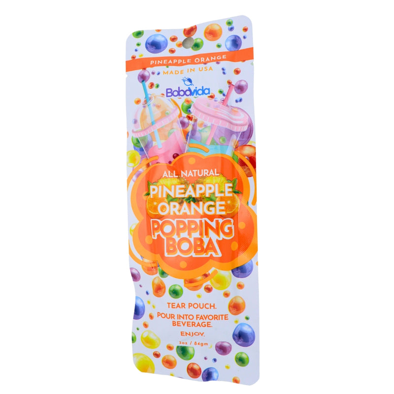 Boba Vida Pineapple Orange - Boba - Pinapple Orange Boba - Boba Drink - Pineapple Boba - Orange Boba