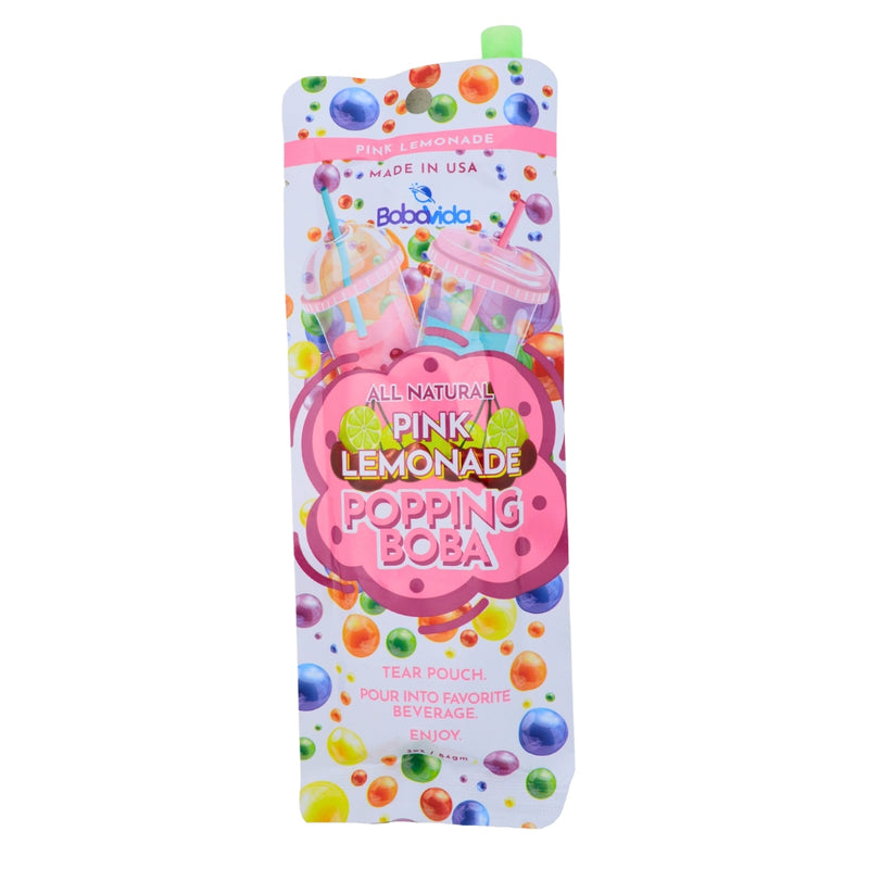 Boba Vida Pink Lemonade - 3oz - Boba - Boba Pink Lemonade - Pink Lemonade Boba
