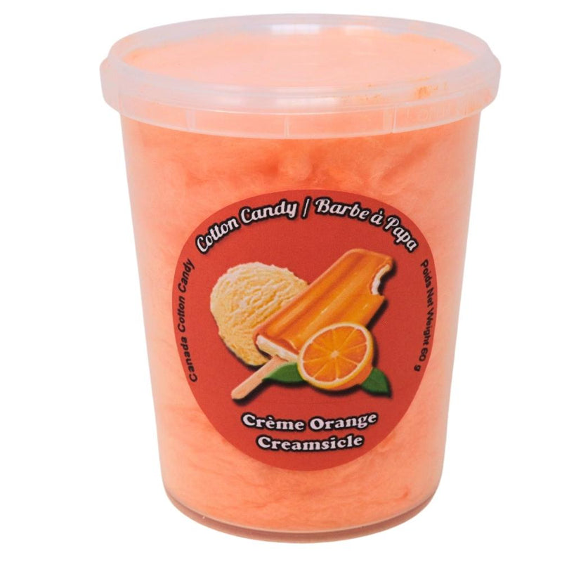 Cotton Candy Orange Creamsicle - 60g, cotton candy, cotton candy orange creamsicle, orange creamsicle cotton candy