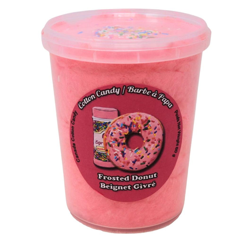 Cotton Candy Frosted Donut - 60g, cotton candy, cotton candy frosted donut, frosted donut cotton candy