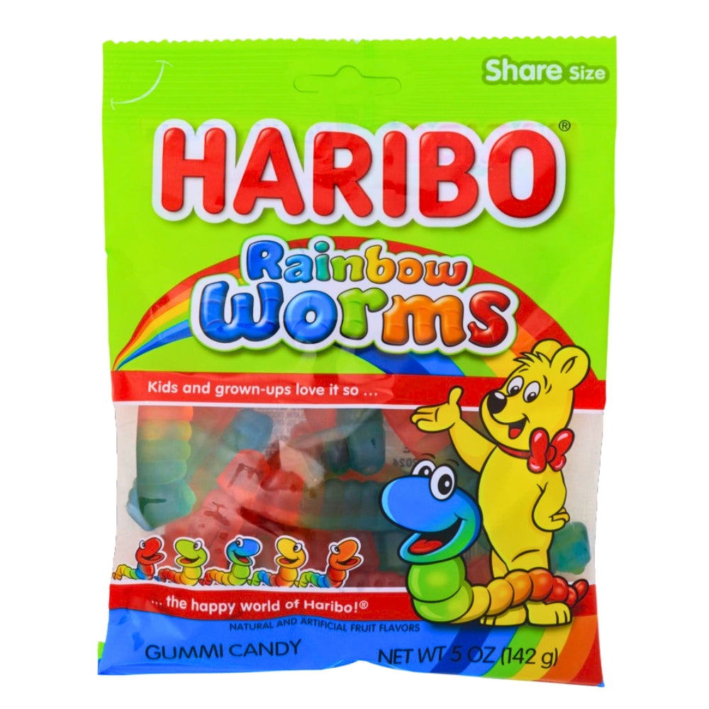 Haribo Rainbow Worms - 5oz | Candy Funhouse – Candy Funhouse CA