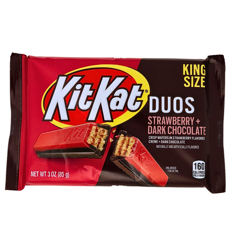 Kit Kat Duos Strawberry and Dark Chocolate - 3oz - Kit Kat - Kit Kat Chocolate - Kit Kat Chocolate Bar - Kit Kat Dark Chocolate - Kit Kat Dark Chocolate Bar - Kit Kat Strawberry and Dark Chocolate - Kit Kat Strawberry - Kit Kat Strawberry and Dark Chocolate Bar