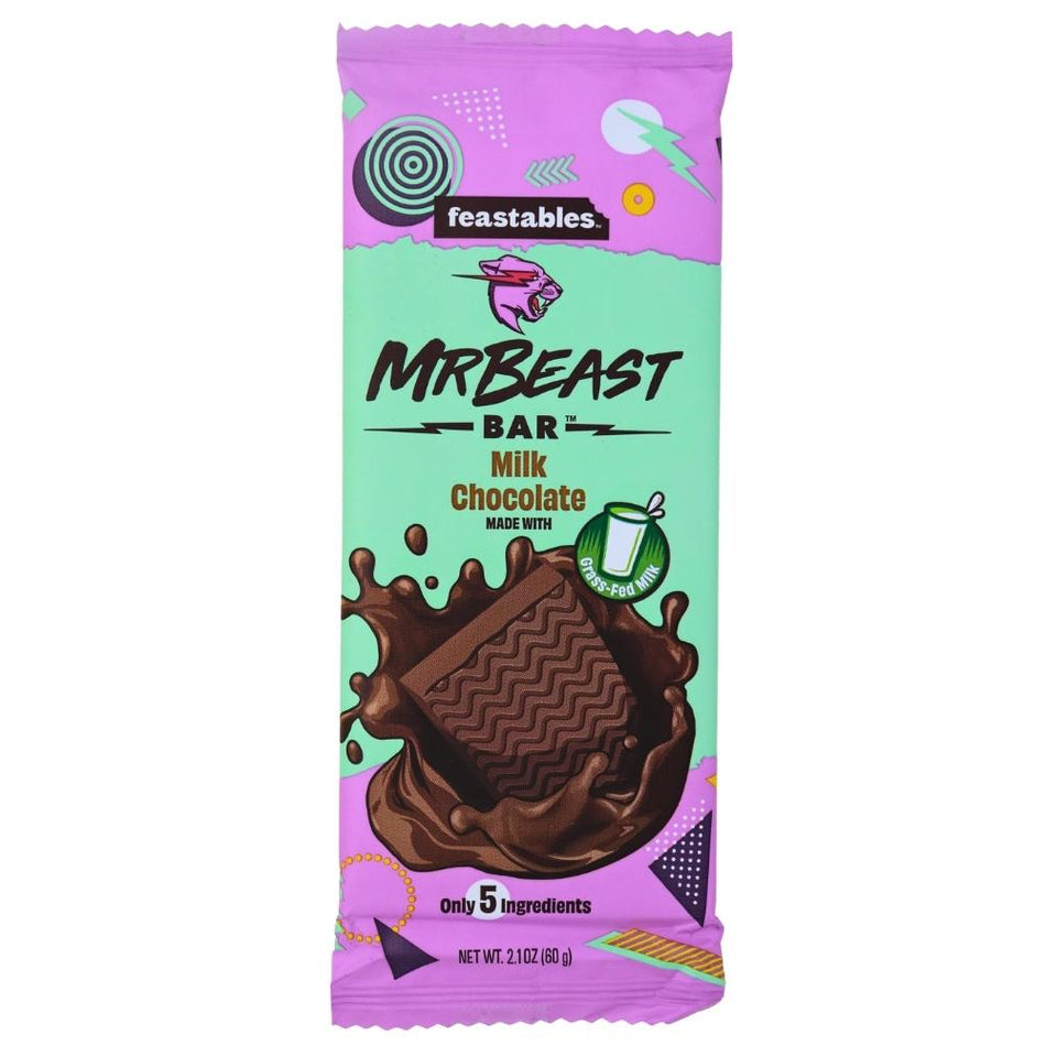 Mr Beast Milk Chocolate - 60g - Mr Beast - Mr Beast Chocolate - Trendy Candy - Trendy Chocolate - Mr Beast Milk Chocolate