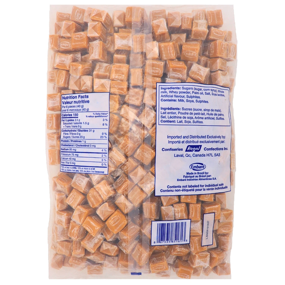 Creamy Caramels - 3kg Nutrition Facts Ingredients - Creamy caramels - Bulk caramel candy - caramel assortment - Rich and creamy caramels - Sweet indulgence - Chewy caramel treats - Versatile caramel candy - Irresistible caramel flavour - Perfect for snacking - Caramel heaven delights - Caramel Candy 
