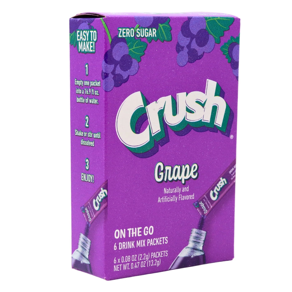 Singles to Go Crush Grape - Drink Mixer - Singles To Go Canada - Singles To Go - Singles To Go Drink Mix - Drink Mix - Singles To Go Crush Grape - Crush Drink Mix - Crush Drink