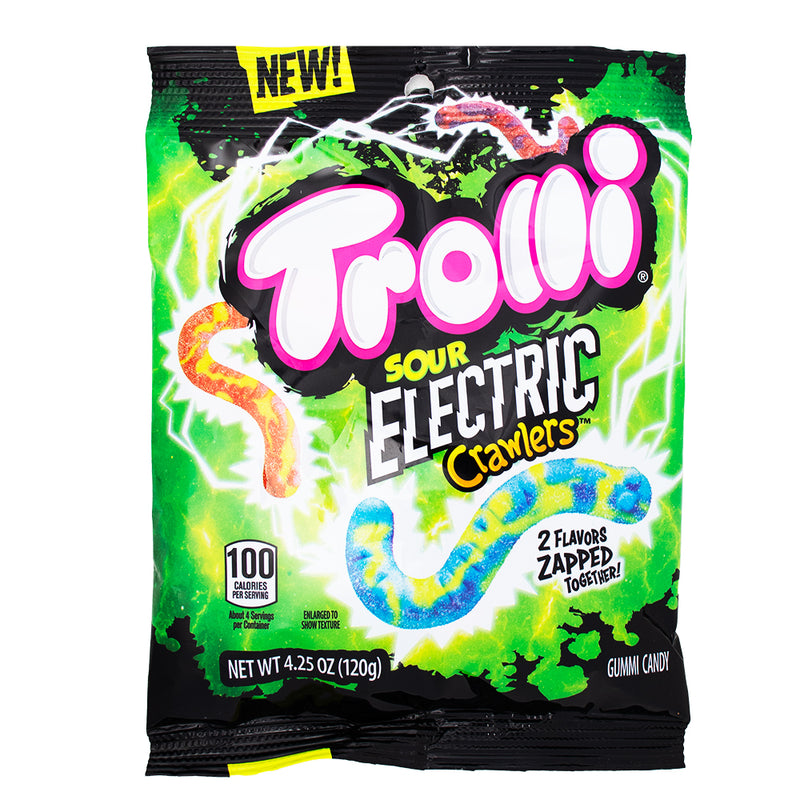 Trolli Sour Electric Crawlers - 4.25oz - Trolli - Trolli Gummy - Trolli Candy - Trolli Sour Electric Crawlers - Sour Candy - Sour Gummies