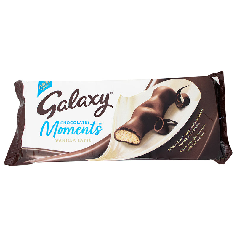 Galaxy Chocolatey Moments Vanilla Latte - 110g - Galaxy Chocolatey Moments Vanilla Latte - Vanilla Latte Flavoured Chocolate - Rich Chocolate with Coffee Notes - Luxurious Vanilla Latte Indulgence - Coffee-Infused Chocolate Bars - Decadent Galaxy Chocolate Experience - Vanilla Latte Flavoured Treat - Coffee and Chocolate Harmony - Sweetness of Vanilla in Chocolate - Café-inspired Chocolate Delight - British Chocolate - Galaxy Chocolate - UK Chocolate - UK Candy - UK Chocolate