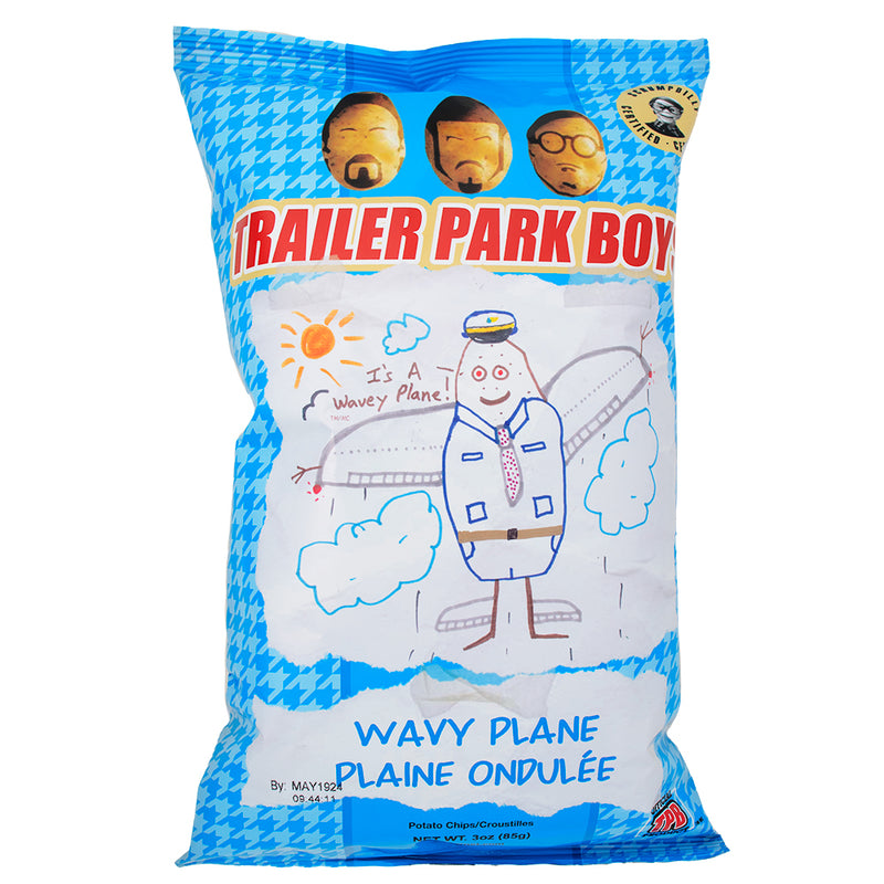 Trailer Park Boys Wavy Plane - 3.5oz - Trailer Park Boys - Trailer Park Boys Chips - Savoury Snack - Chip - Potato Chips - Canadian Classic - Canadian Snack - Canadian Candy