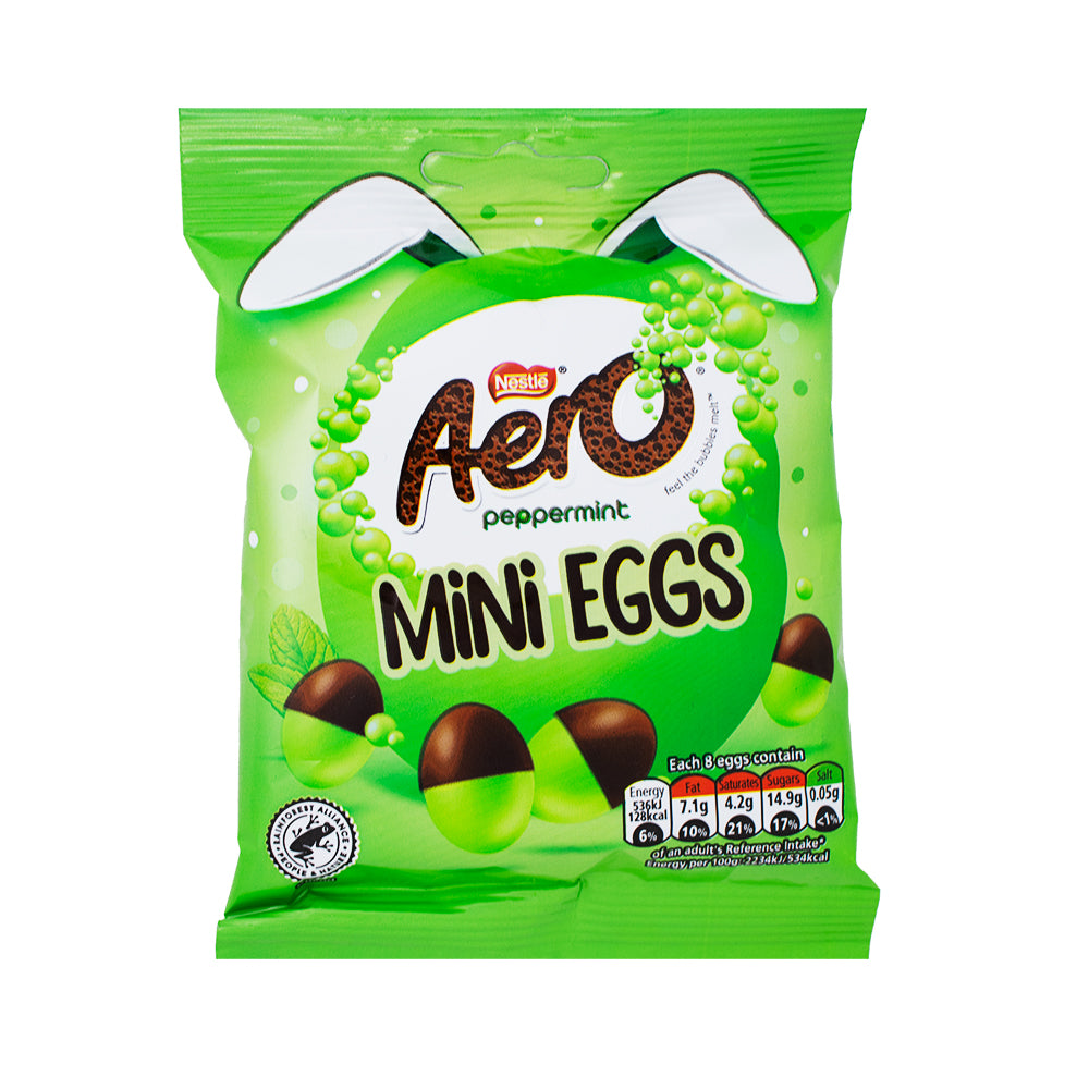 Aero Peppermint Mini Eggs Uk 70g Candy Funhouse Candy Funhouse Ca