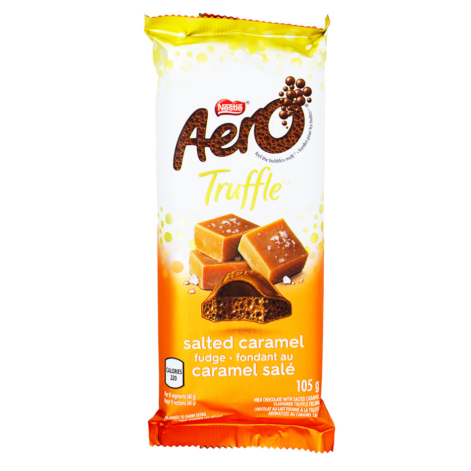 Aero Truffle Salted Caramel Fudge Bar - 105g - Aero - Aero Chocolate - Aero Truffle - Salted Caramel Chocolate - Salted Caramel Candy - Salted Caramel Chocolate Bar