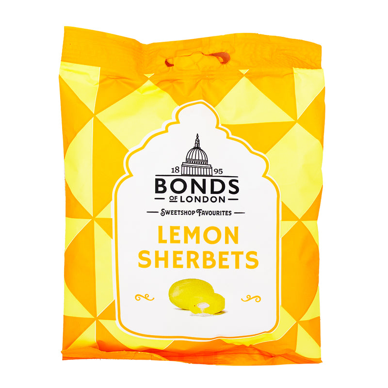 Bonds Lemon Sherbets - UK Lemon Candy - Sherbet Candy - Lemon Sweets - Bonds Candy Assortment - Lemon Candy Mix