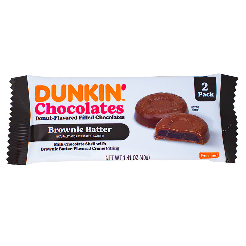 Dunkin' Chocolates Brownie Batter - 1.41oz - Dunkin Donuts - Dunkin Donuts Brownie - Dunkin Chocolate Brownie - Dunkin Chocolate Brownie Batter - Brownie - Brownie Batter