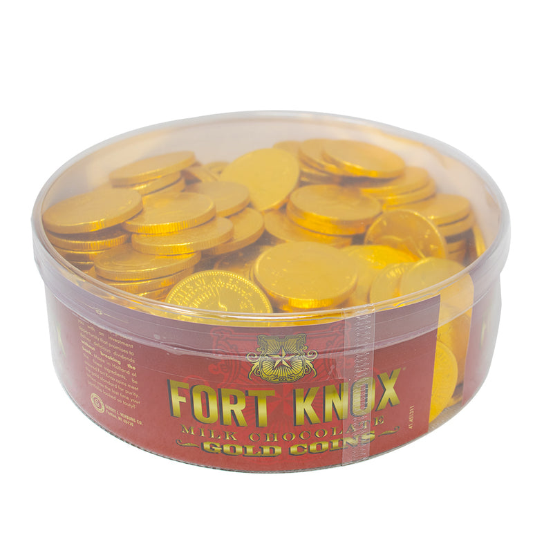 Fort Knox Milk Chocolate Gold Coins 180ct - 2lb - Fort Knox - Fort Knox Chocolate - Chocolate Coin - Chocolate Gold Coins - Fort Knox Gold Coins
