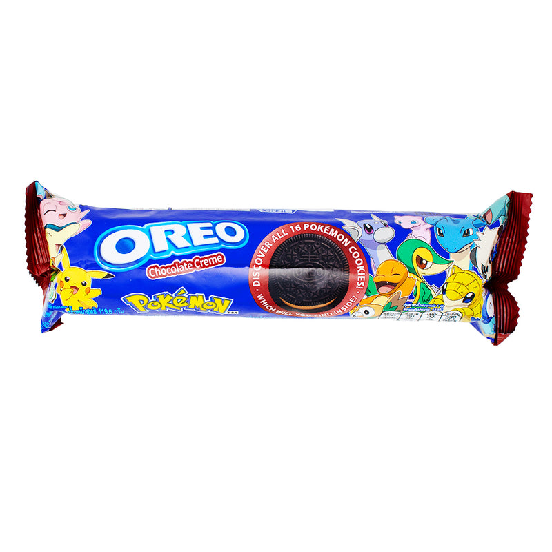 Oreo Pokemon Chocolate Creme Cookies - 119.6g - Oreo - Oreo Cookies - Oreos - Pokemon Oreo - Oreo Pokemon - Pokemon Cookies - Chocolate Creme Cookies - Pokemon Cookies