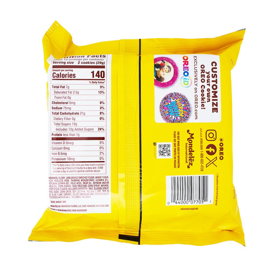 Oreo Churro Flavor Creme - 10.68oz  Nutrition Facts Ingredients