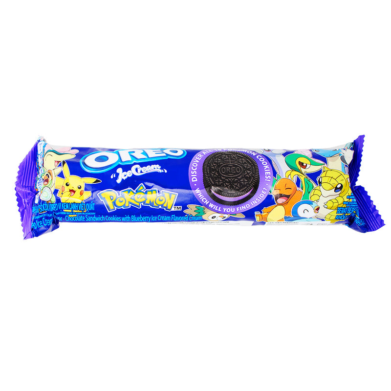 Oreo Pokemon Blueberry Ice Cream Cookies - 119.6g - Oreo - Oreo Cookies - Oreos - Oreo Pokemon Cookies - Oreo Ice Cream Cookies - Pokemon Cookie - Pokemon Oreo - Oreo Pokemon