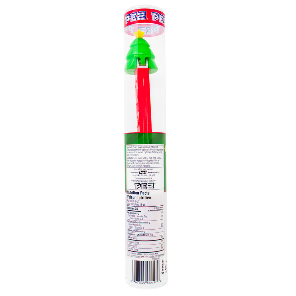 Pez Christmas Tube - Tree (Red)  Nutrition Facts Ingredients