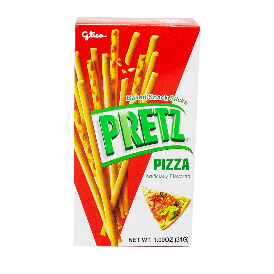 Glico Pretz Pizza - 1.09oz - Pretz - Pretzel Sticks - Glico - Glico Pretz Pizza - Pizza Snacks - Savoury Snacks - Pretz Sticks - Pretzel Snack