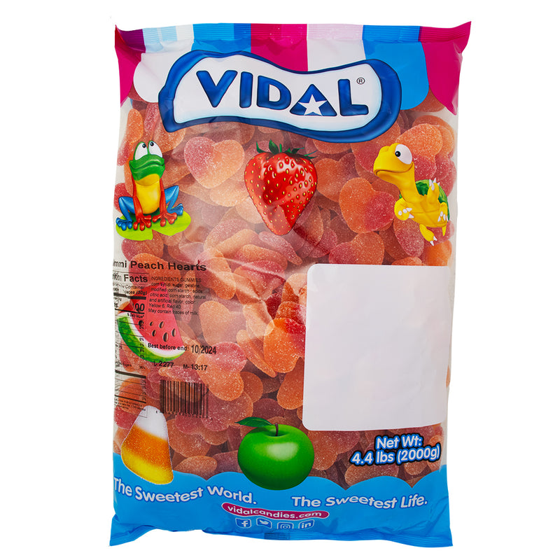 Vidal Peach Heart Gummies - 2kg - Vidal Peach Heart Gummies - Heart-Shaped Peach Gummy Delights - Sweetheart-Approved Peach Candy - Shareable Valentine's Day Sweets - Irresistible Peach-Flavoured Gummies - Valentine's Day Candy Joy - Perfect Valentine's Day Gifts - Delicious Peachy Treats - Romantic Gummies for Valentine's - Sweet Love Celebration - Vidal - Vidal Candy - Gummy - Gummy Candy - Gummies - Valentine’s Day Candy