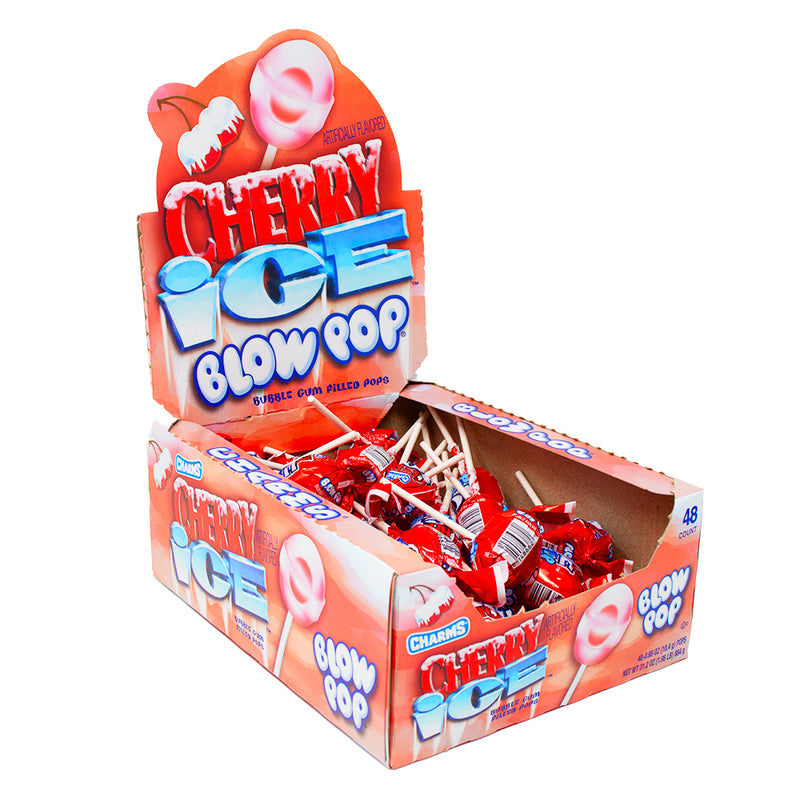 Blow Pop - Cherry Ice - 48 Lollipops Nutrition Facts Ingredients