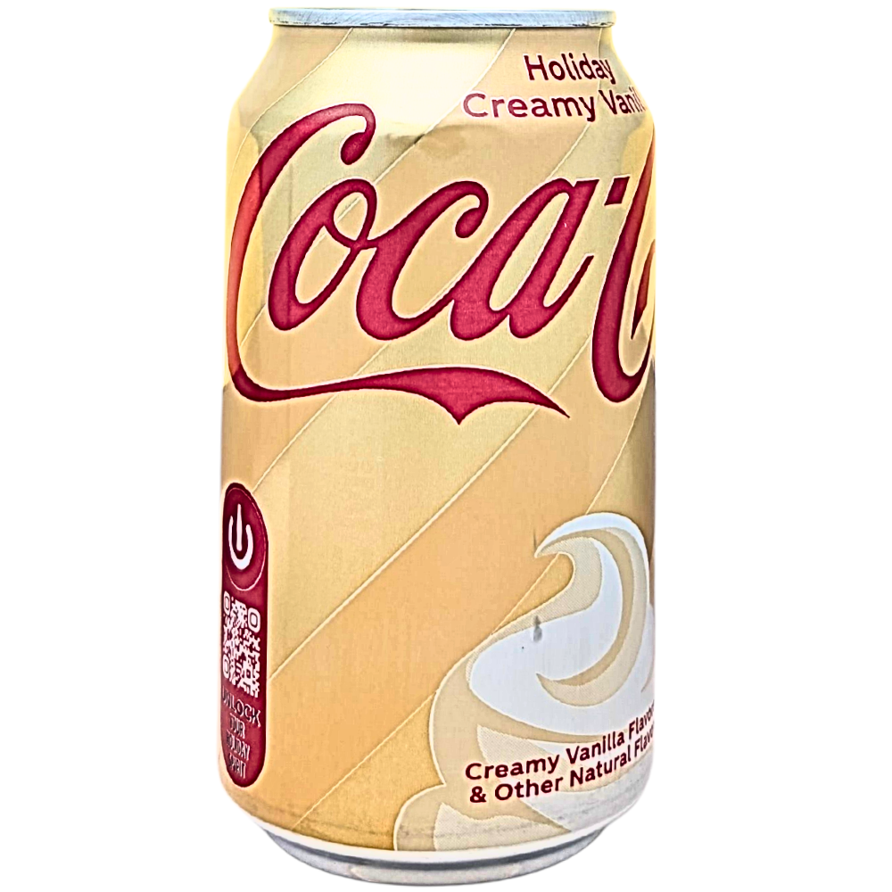 Limited Edition Coca-Cola Holiday Creamy Vanilla Soda - 2 Cans