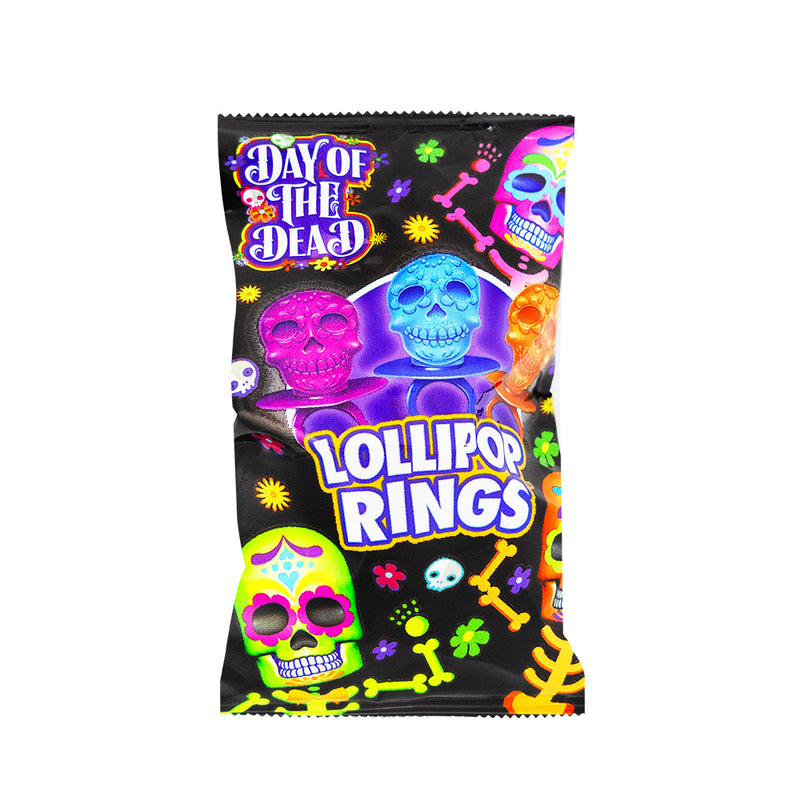 Day of The Dead Lollipop Rings - 1pc - Lollipop - Hard Candy - Lollipop Candy