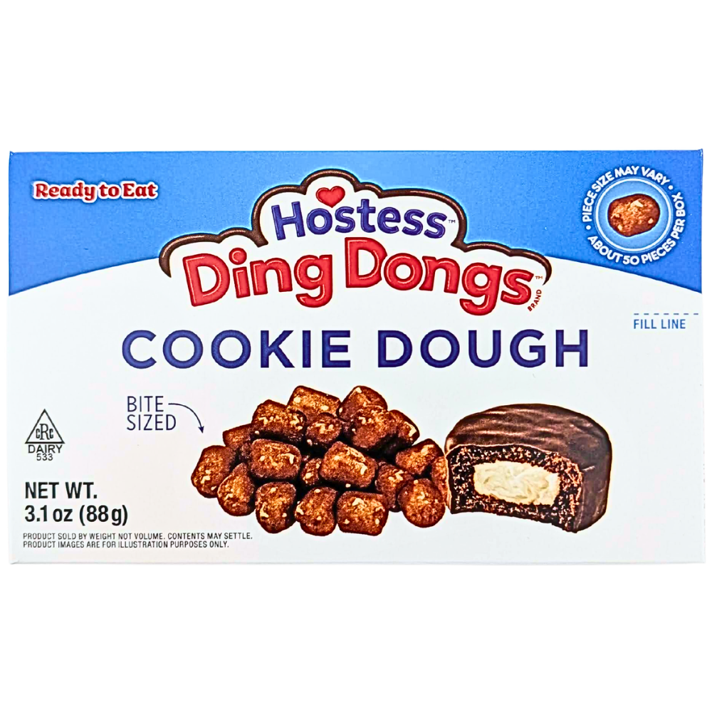 Ding Dongs Cookie Dough Bites Theater box - 3.1oz | Candy Funhouse