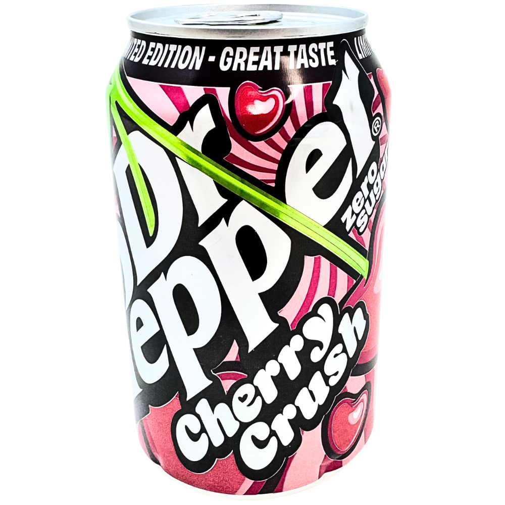 Dr. Pepper Cherry Crush Zero Sugar (UK) - 330mL | Candy Funhouse