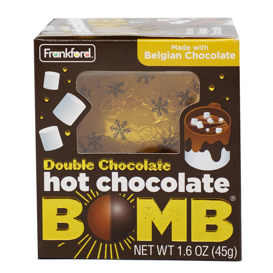 Frankford Double Chocolate Hot Chocolate Bomb - 1.6oz - Hot Chocolate Bomb - Stocking Stuffer