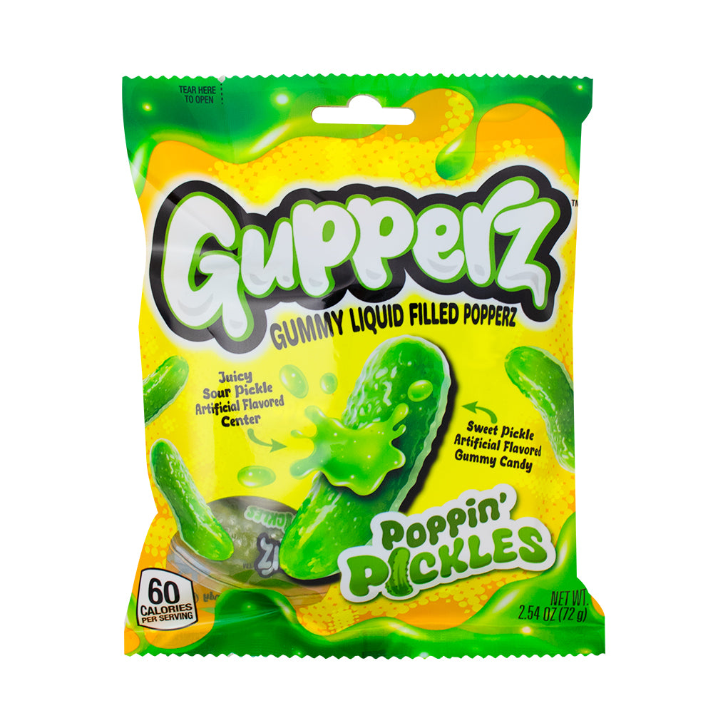 Gupperz Poppin' Pickles 2.54oz Candy Funhouse Candy Funhouse CA