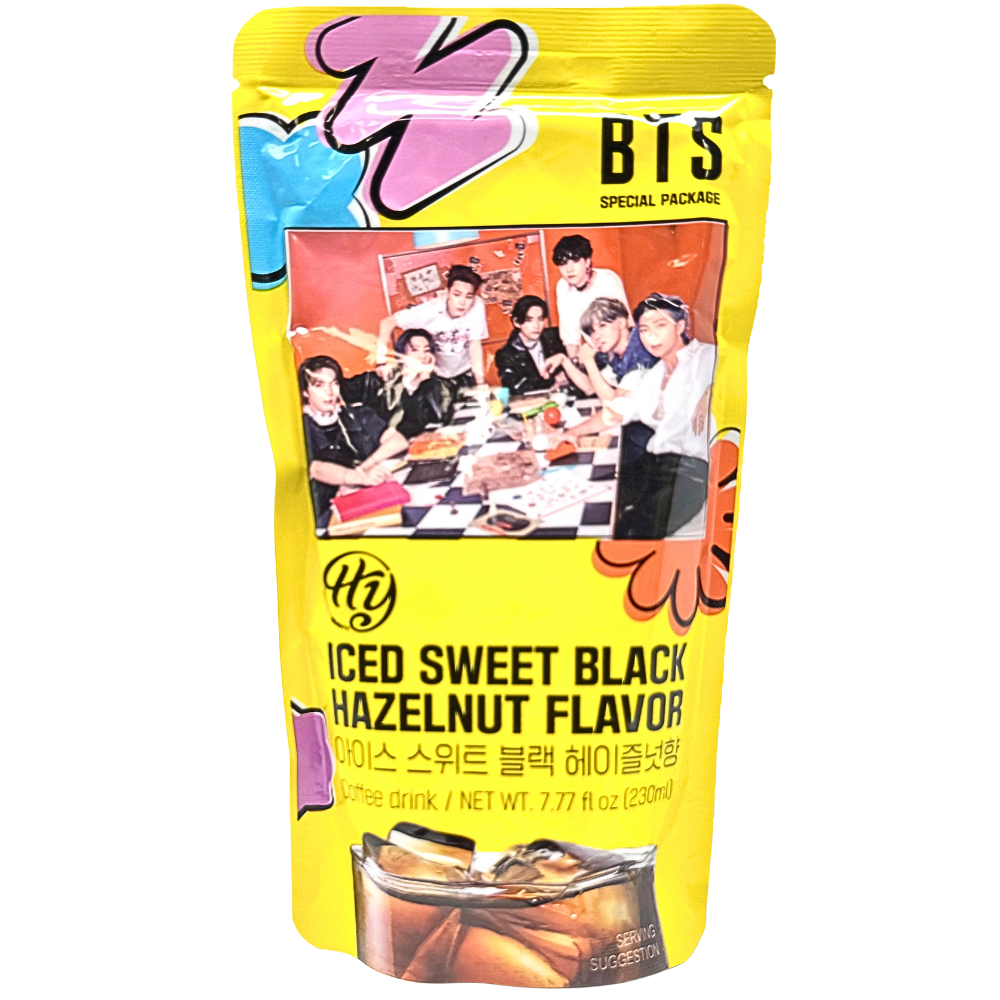 HY BTS Iced Sweet Black Hazelnut Coffee (Korea) | Candy Funhouse
