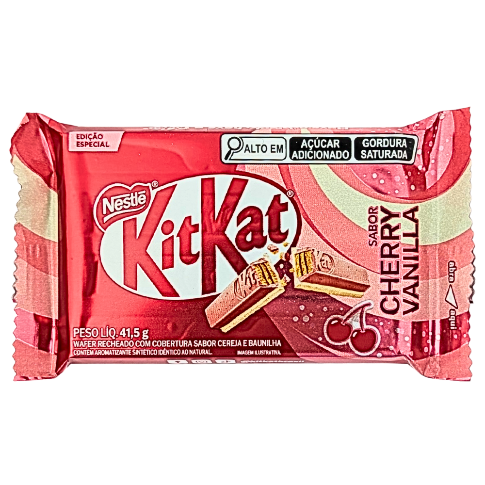 Kit Kat Cherry Vanilla (Brazil) - 41.5g | Candy Funhouse – Candy