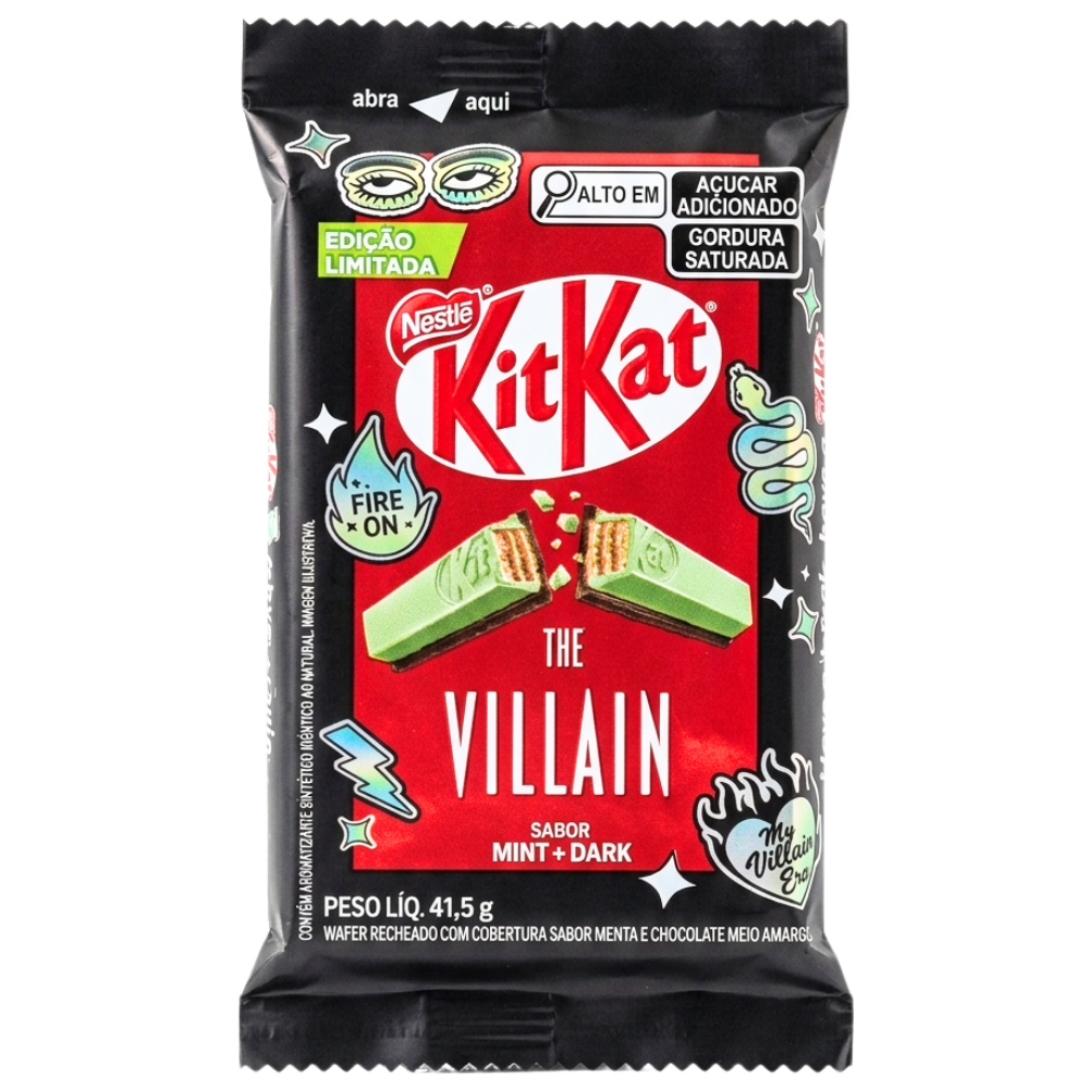 Kit Kat the Villain Mint Dark (Brazil) - 41.5g | Candy Funhouse – Candy ...