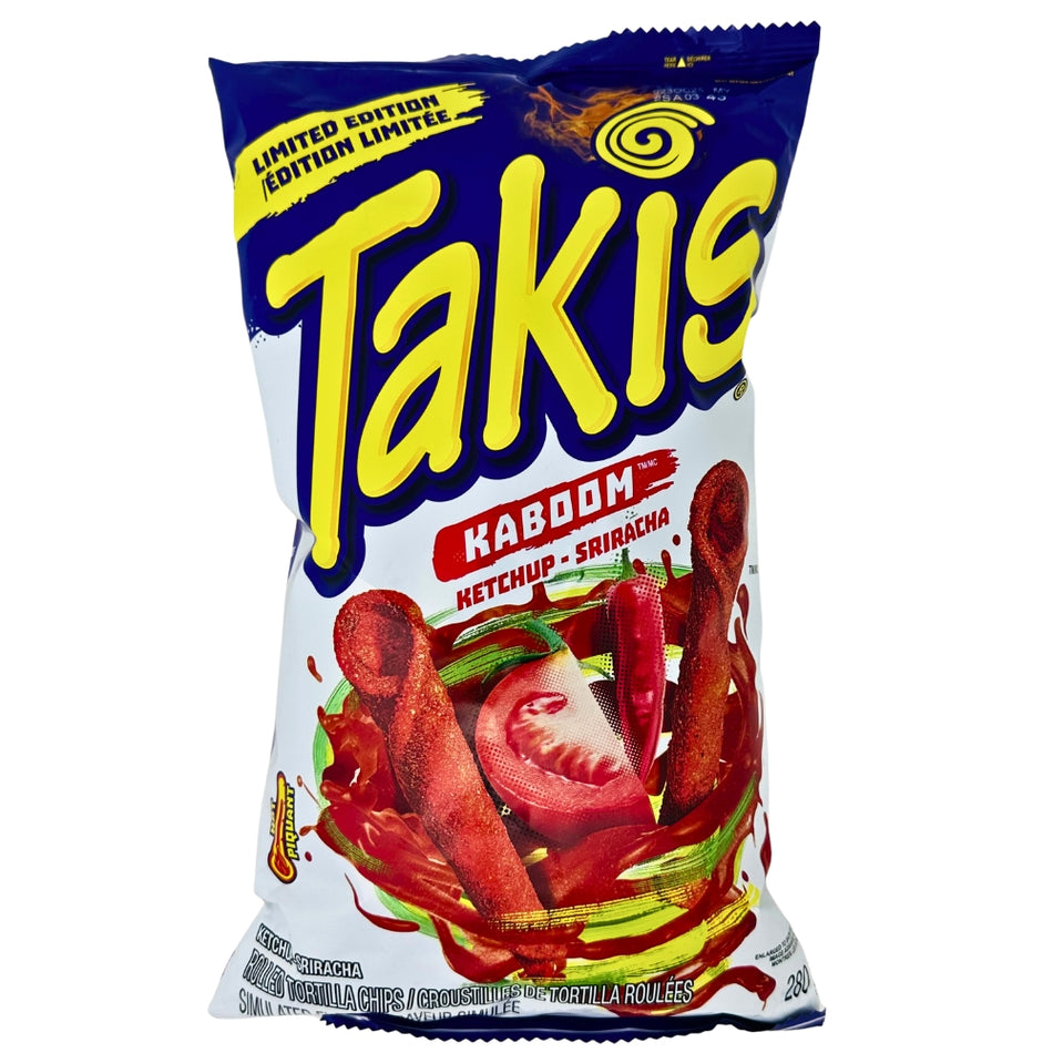 Limited Edition Takis Kaboom Ketchup & Sriracha - 280g - Takis - Takis Chips - Takis Ketchup and Sriracha Chips - Spicy Chips 