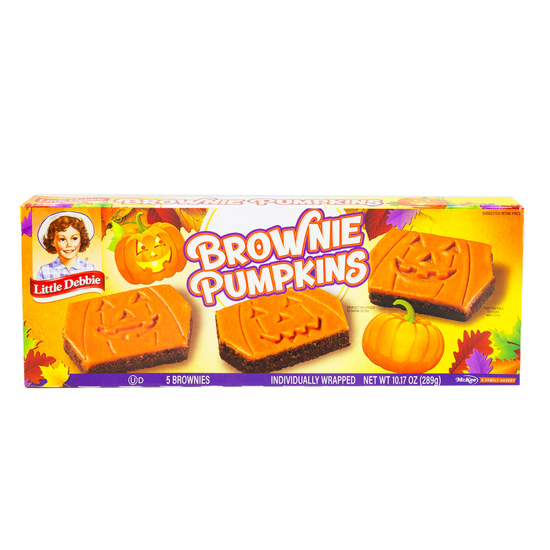 Little Debbie Brownie Pumpkins - 289g **BB OCT 11/24** - Little Debbie - Little Debbie Brownies - Little Debbie Snacks