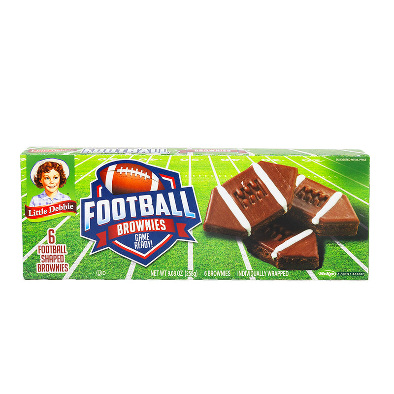 Little Debbie Football Brownie - 258g **BB OCT 05/24** - Little Debbie - Little Debbie Brownies - Little Debbie Football Brownie - Little Debbie Cakes
