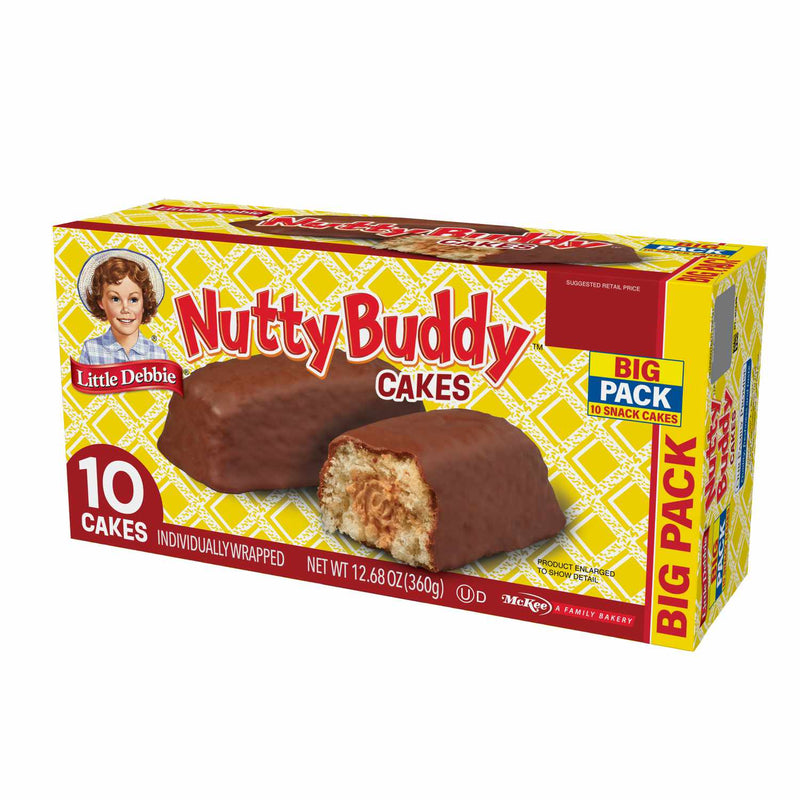 Little Debbie Nutty Buddy Cakes (10 Cakes) - 12.68oz *Jul 1 2025*