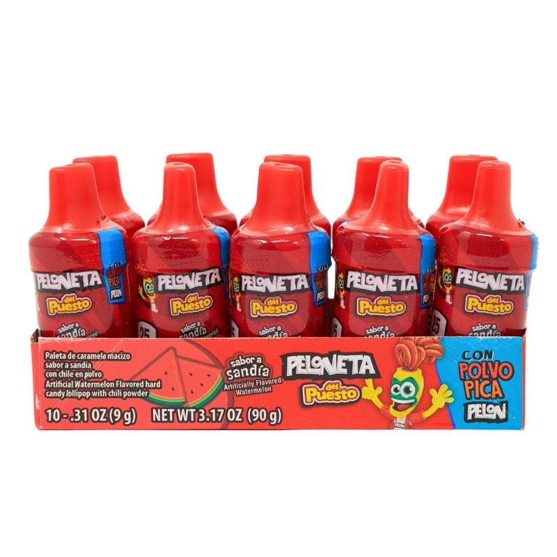 Lorena Peloneta Del Puesto Lollipop Dipper Watermelon - 10ct Box