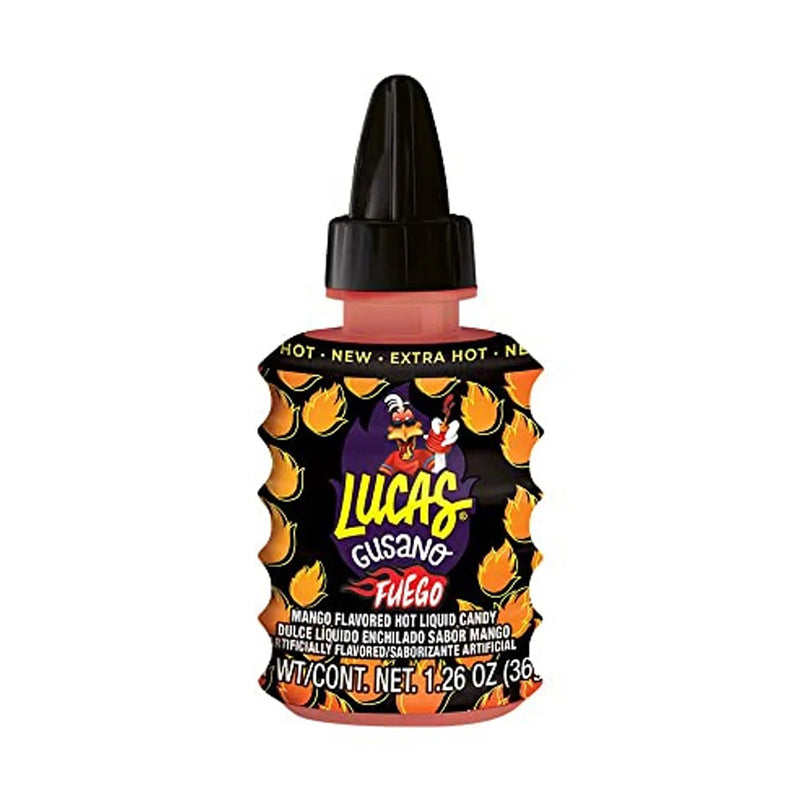 Lucas Gusano Fuego Spicy Piece - 1.26oz - Lucas Gusano - Spicy Candy - Spicy Treats